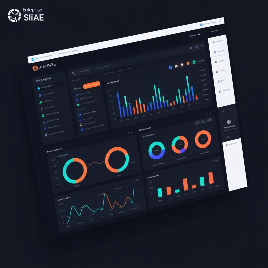 AllAI Suite dashboard showing enterprise AI analytics and tools