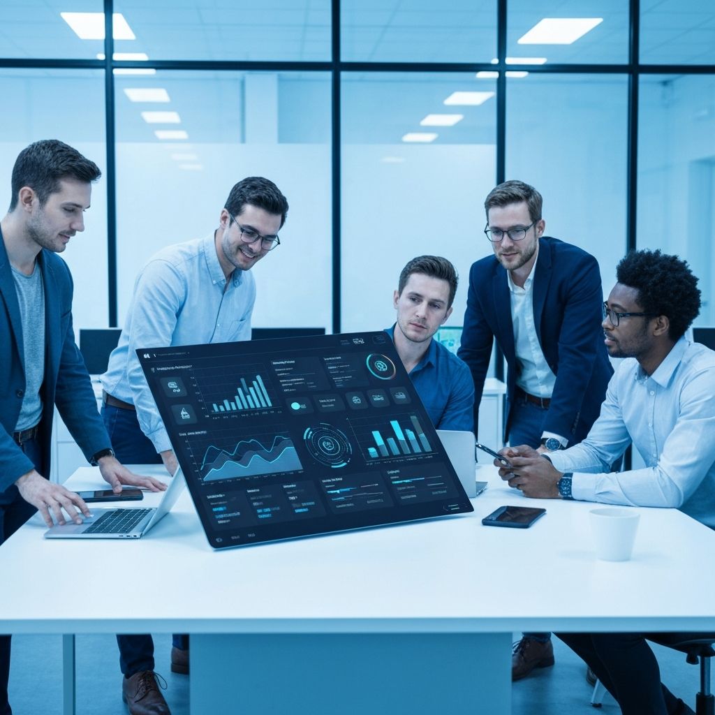 Enterprise AI solutions team collaborating